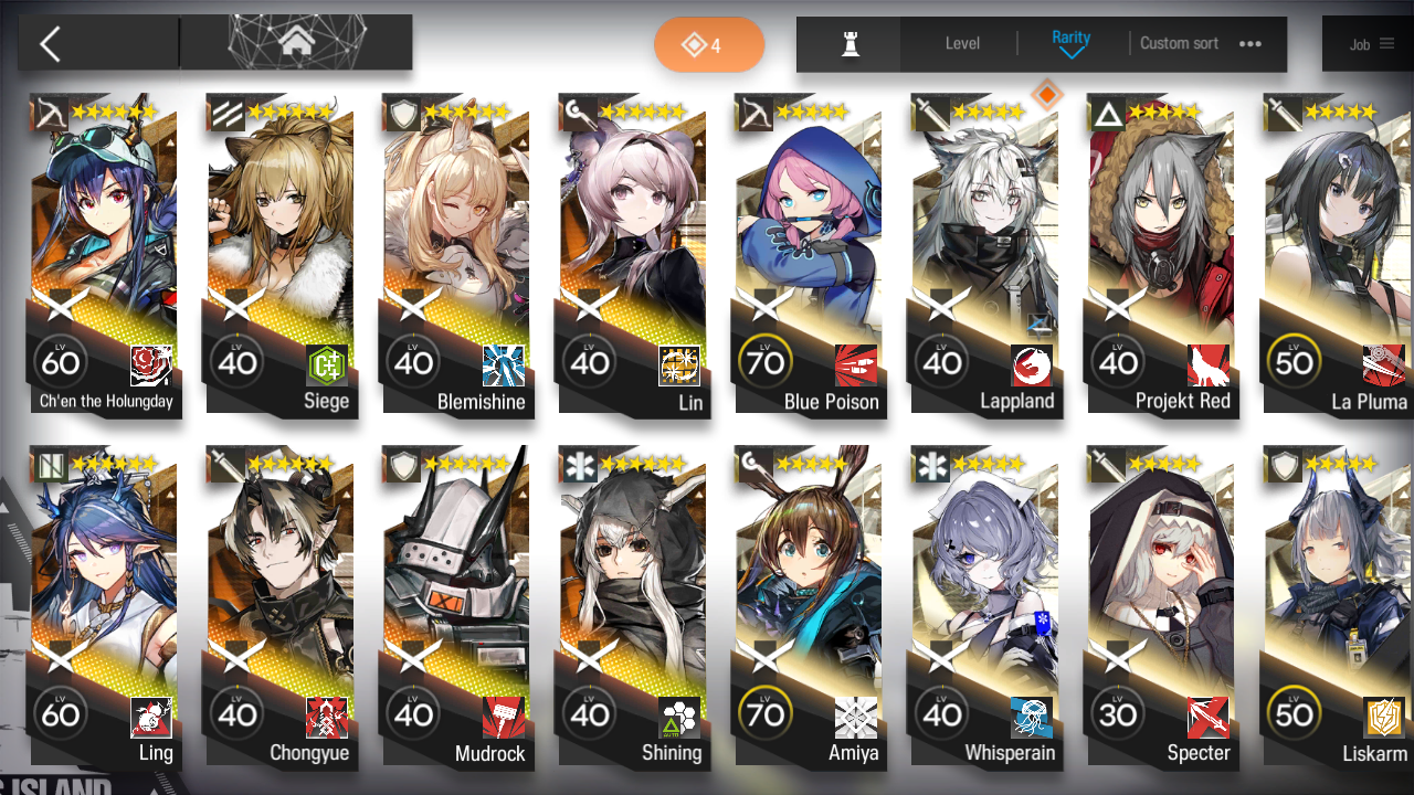 [GLOBAL/EN][INSTANT] 3limited 8x6★ Chen Ling Chongyue ++ Arknights Account-Mobile Games Starter