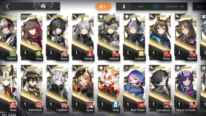 [GLOBAL/EN][INSTANT] 3limited 8x6★ Chen Skadi Nian Surtr ++ Arknights Account-Mobile Games Starter