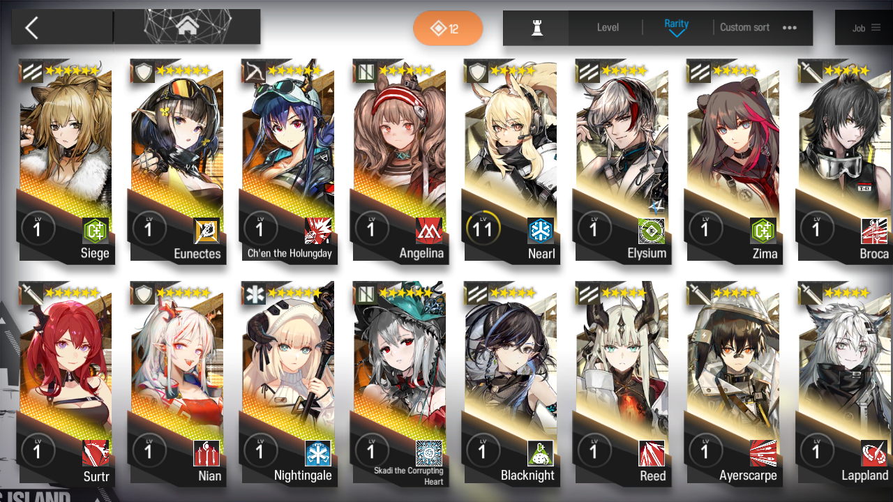 [GLOBAL/EN][INSTANT] 3limited 8x6★ Chen Skadi Nian Surtr ++ Arknights Account-Mobile Games Starter