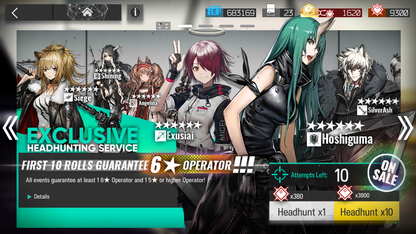 [GLOBAL/EN][INSTANT] 4limited 7x6★ Chen Ling Specter Texas Surtr ++ Arknights Account-Mobile Games Starter