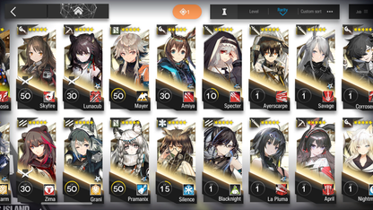 [GLOBAL/EN][INSTANT] 4limited 9x6★ Chen Skadi Texas W Surtr ++ Arknights Account-Mobile Games Starter