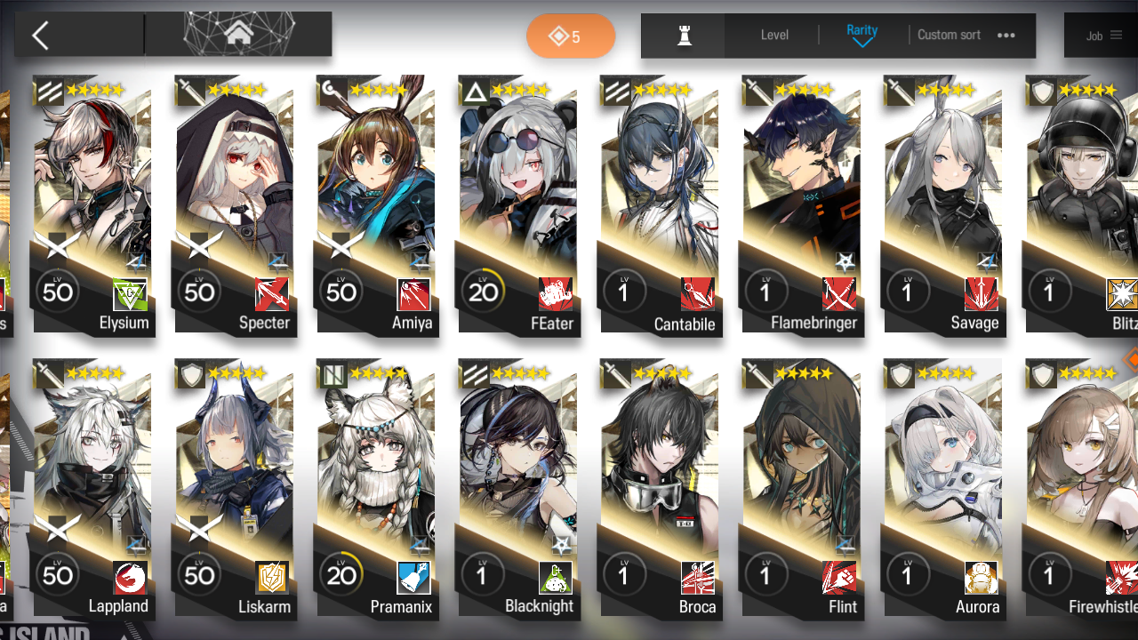[GLOBAL/EN][INSTANT] 5limited 14x6★ Nearl Dusk Ling W Ash Surtr Arknights 3-1 account-Mobile Games Starter