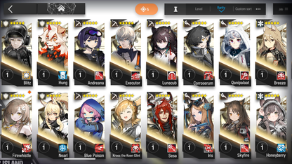 [GLOBAL/EN][INSTANT] 5limited 14x6★ Nearl Dusk Ling W Ash Surtr Arknights 3-1 account-Mobile Games Starter