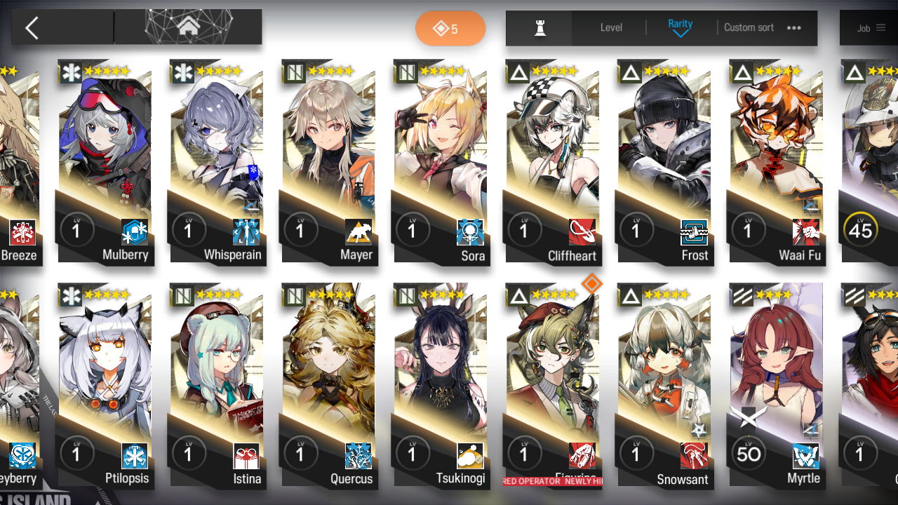 [GLOBAL/EN][INSTANT] 5limited 14x6★ Nearl Dusk Ling W Ash Surtr Arknights 3-1 account-Mobile Games Starter