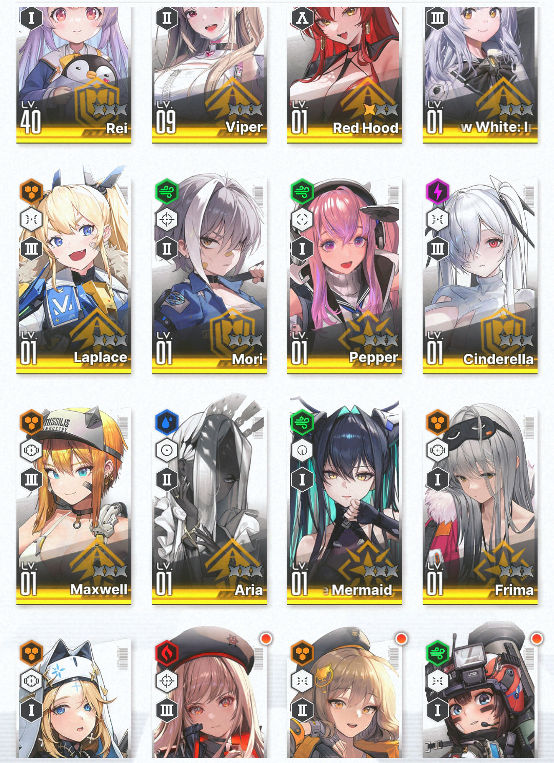 [GLOBAL]GODDESS OF VICTORY NIKKE 13SSR 2 Red Hood+Skin+Cinderella+Little Mermaid+Viper+Rei++ starter account-Mobile Games Starter