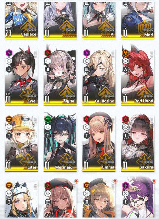 [GLOBAL]GODDESS OF VICTORY NIKKE 13SSR Red Hood+Skin+Liter+Little Mermaid+Maid Privaty+Laplace+Guillotine starter account-Mobile Games Starter