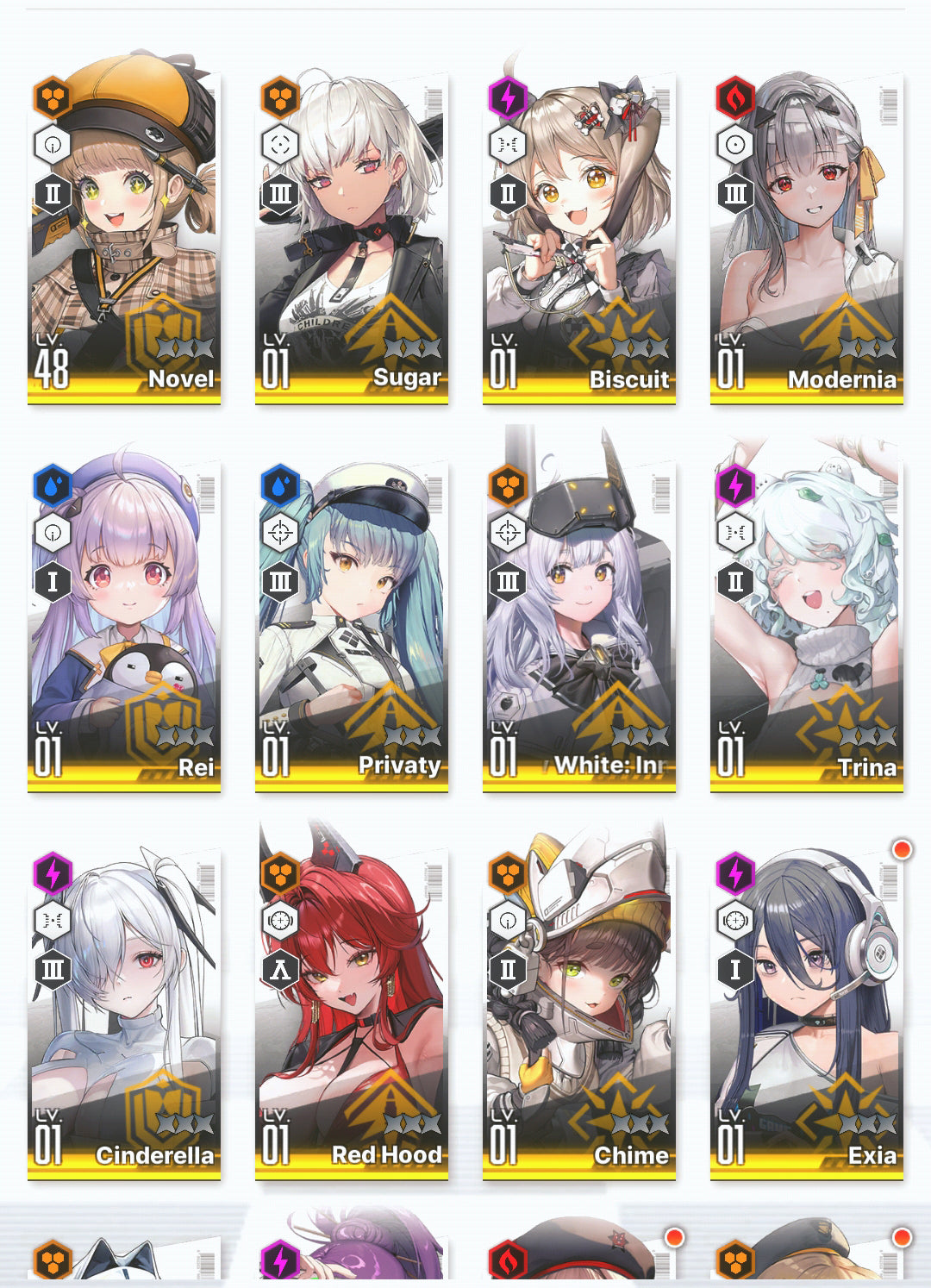 [GLOBAL]GODDESS OF VICTORY NIKKE 13SSR+Pity Modernia+skin+Red Hood+Skin+Cinderella+Rei++ starter account-Mobile Games Starter