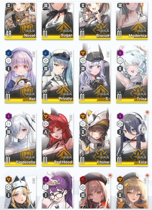 [GLOBAL]GODDESS OF VICTORY NIKKE 13SSR+Pity Modernia+skin+Red Hood+Skin+Cinderella+Rei++ starter account-Mobile Games Starter
