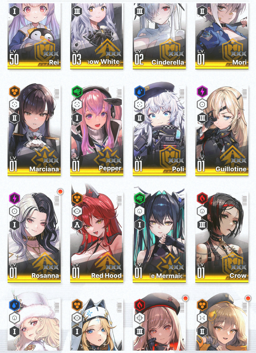 [GLOBAL]GODDESS OF VICTORY NIKKE 14SSR Red Hood+Skin+Cinderella+Little Mermaid+Pepper+Poli+Guillotine+Rei++ starter account-Mobile Games Starter