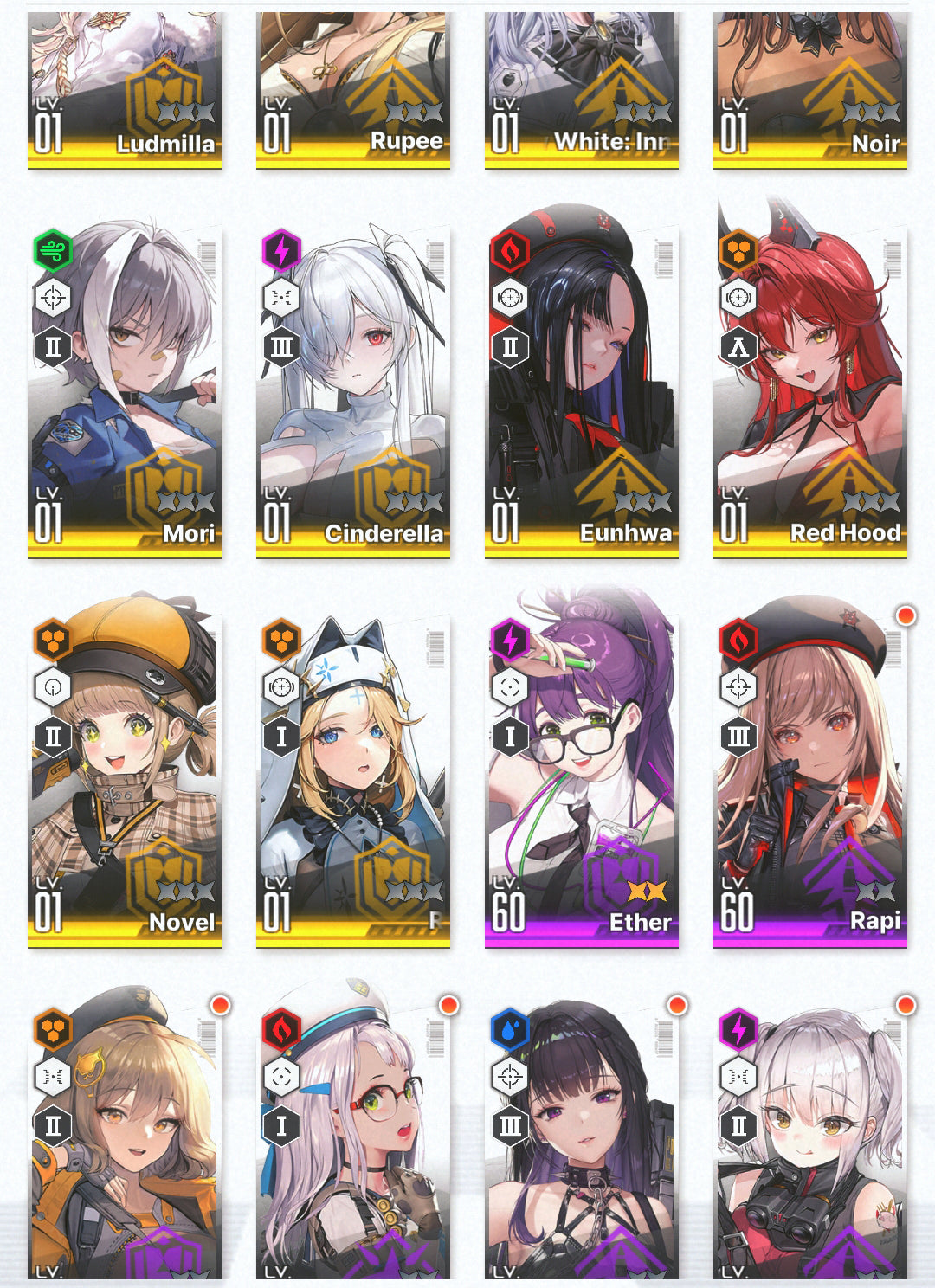 [GLOBAL]GODDESS OF VICTORY NIKKE 14SSR Red Hood+Skin+Cinderella+Soda+Pepper+Ludmilla+Rei++ starter account-Mobile Games Starter