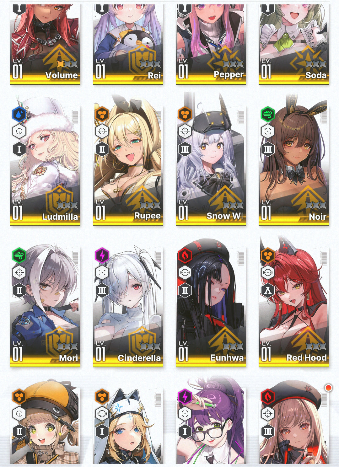 [GLOBAL]GODDESS OF VICTORY NIKKE 14SSR Red Hood+Skin+Cinderella+Soda+Pepper+Ludmilla+Rei++ starter account-Mobile Games Starter