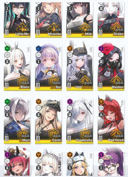 [GLOBAL]GODDESS OF VICTORY NIKKE 15SSR Red Hood+Skin+Crown+Cinderella+3 Little Mermaid+Blanc+Rei++ starter account-Mobile Games Starter