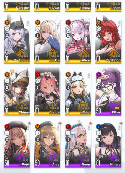[GLOBAL]GODDESS OF VICTORY NIKKE 15SSR+Pity 2 Modernia+skin+Dorothy+Red Hood+skin++ starter account-Mobile Games Starter