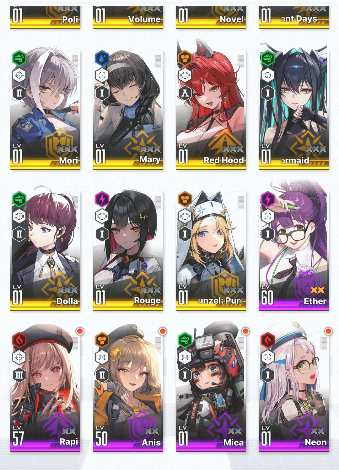 [GLOBAL]GODDESS OF VICTORY NIKKE 15SSR+Pity Dorothy+Red Hood+Skin+Volume+Little Mermaid+Viper+Noah+Novel++ starter account-Mobile Games Starter