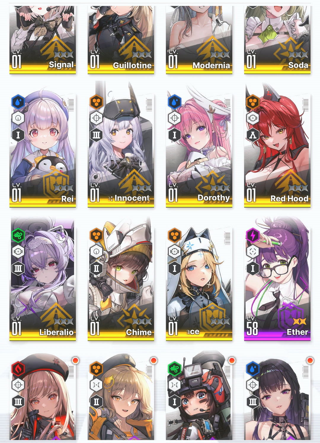[GLOBAL]GODDESS OF VICTORY NIKKE 15SSR+Pity Liberalio+Modernia+skin+Red Hood+Skin+Cinderella+Dorothy+Soda+Rei++ starter account-Mobile Games Starter