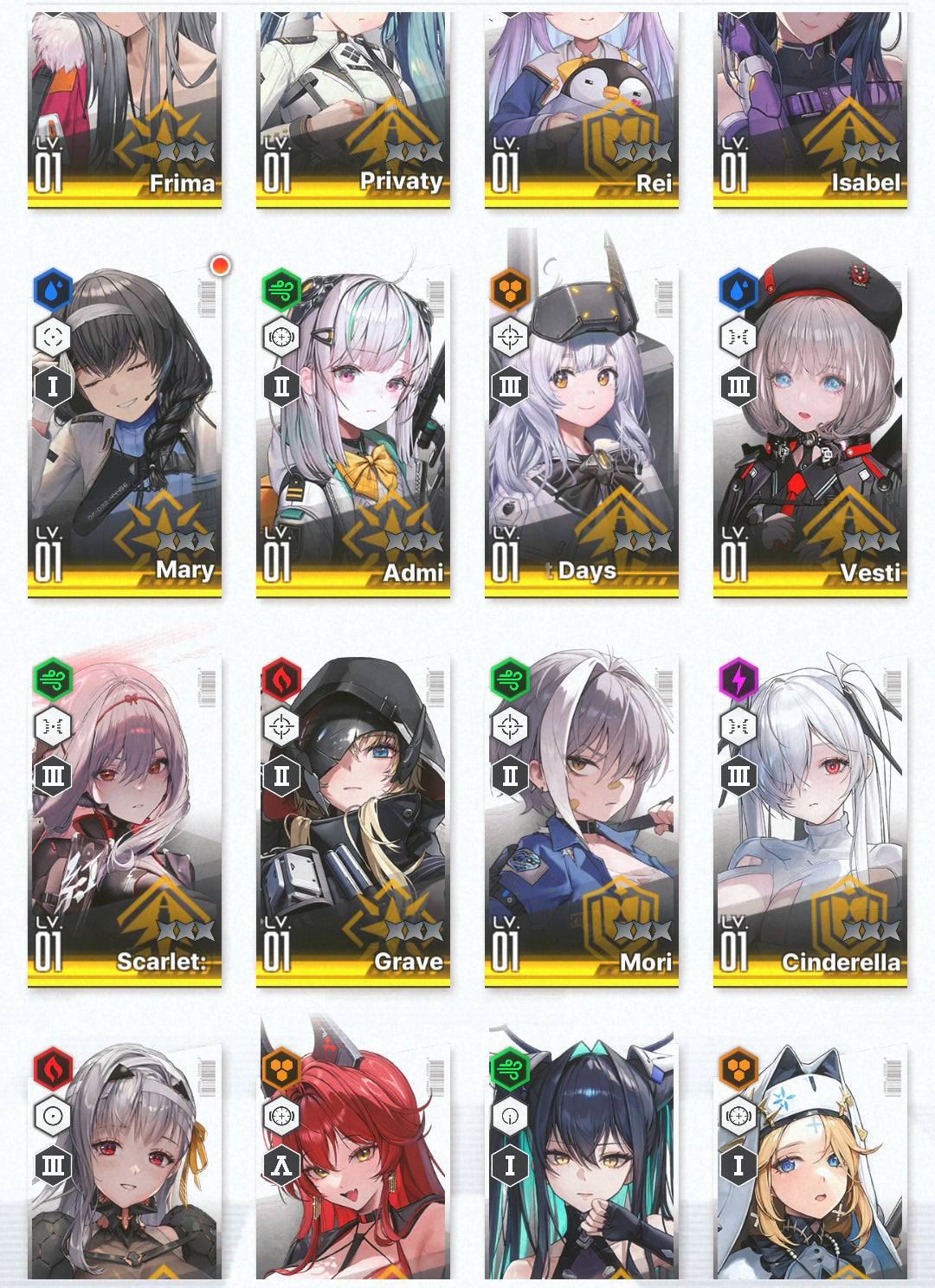 [GLOBAL]GODDESS OF VICTORY NIKKE 16SSR Modernia+Red Hood+Skin+Cinderella+Grave+Little Mermaid+Scarlet Black Shadow+Privaty+Isabel+Admi+Mary+Frima++ starter account-Mobile Games Starter