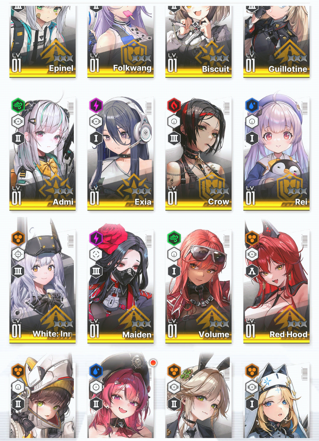 [GLOBAL]GODDESS OF VICTORY NIKKE 16SSR+Pity Red Hood+skin+Biscuit+Crow+Admi+Exia++ starter account-Mobile Games Starter