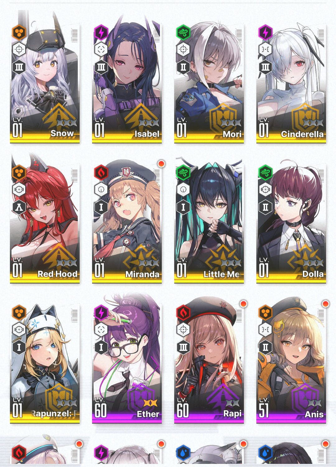 [GLOBAL]GODDESS OF VICTORY NIKKE 17SSR Red Hood+Skin+Cinderella+Little Mermaid+Mary+Signal+Brid+Rei++ starter account-Mobile Games Starter
