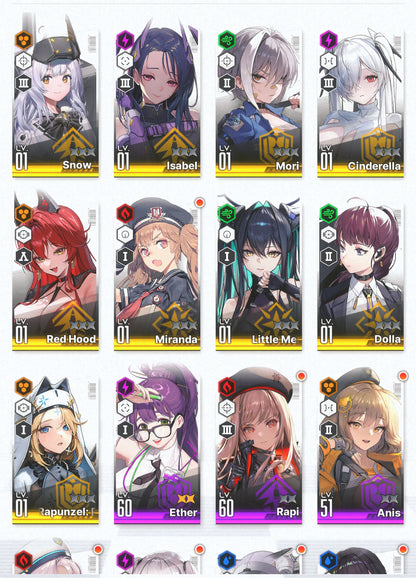 [GLOBAL]GODDESS OF VICTORY NIKKE 17SSR Red Hood+Skin+Cinderella+Little Mermaid+Mary+Signal+Brid+Rei++ starter account-Mobile Games Starter