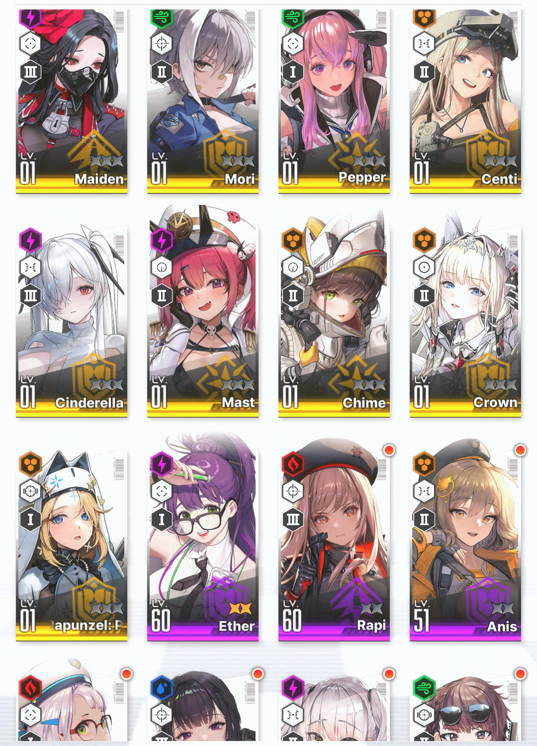 [GLOBAL]GODDESS OF VICTORY NIKKE 17SSR Red Hood+Skin+Crown+Cinderella+3 Little Mermaid+Blanc+Rei++ starter account-Mobile Games Starter