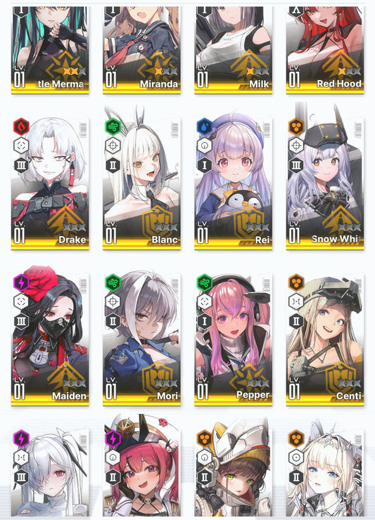 [GLOBAL]GODDESS OF VICTORY NIKKE 17SSR Red Hood+Skin+Crown+Cinderella+3 Little Mermaid+Blanc+Rei++ starter account-Mobile Games Starter