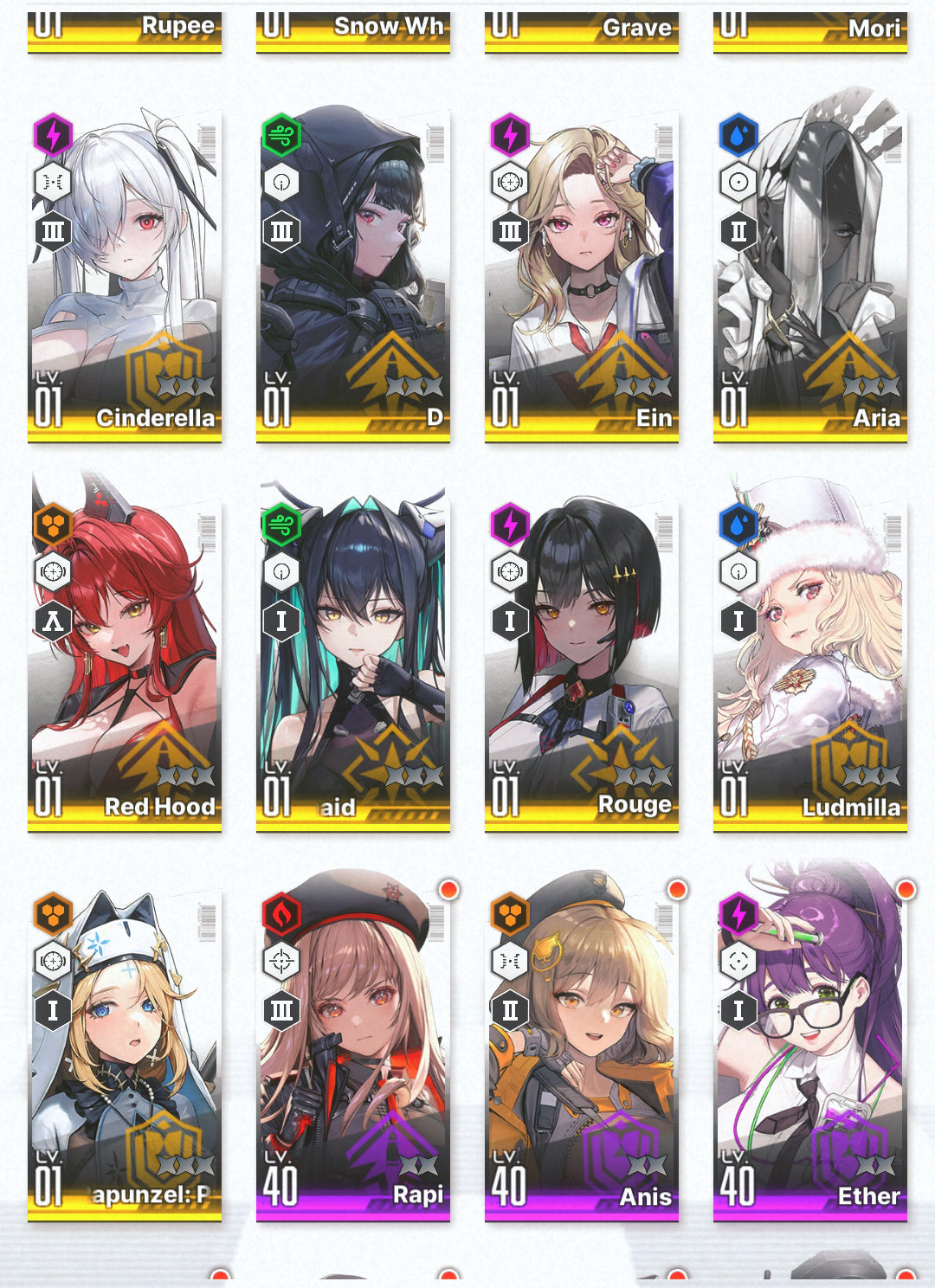 [GLOBAL]GODDESS OF VICTORY NIKKE 17SSR Scarlet+Red Hood+Skin+Cinderella+Grave+Little Mermaid+Sparkling Summer Anis+Helm++ starter account-Mobile Games Starter