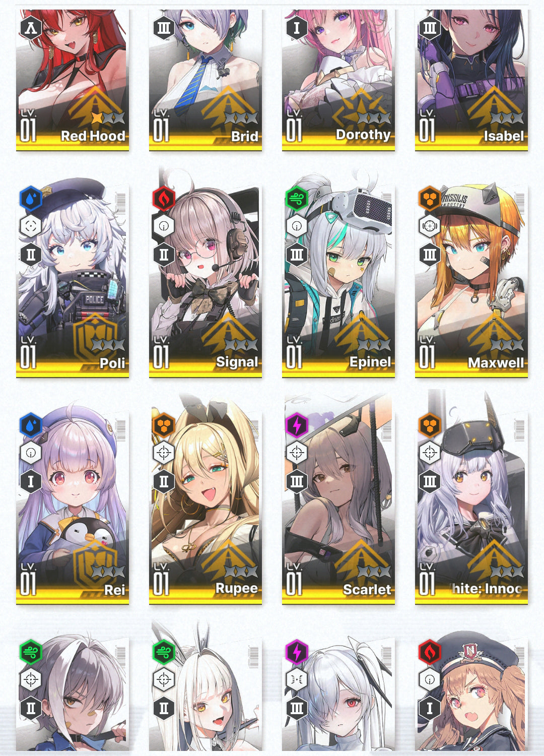 [GLOBAL]GODDESS OF VICTORY NIKKE 17SSR+Pity Dorothy+Red Hood+Skin+Cinderella+Scarlet+Isabel+Blanc+Signal+Epinel++ starter account-Mobile Games Starter