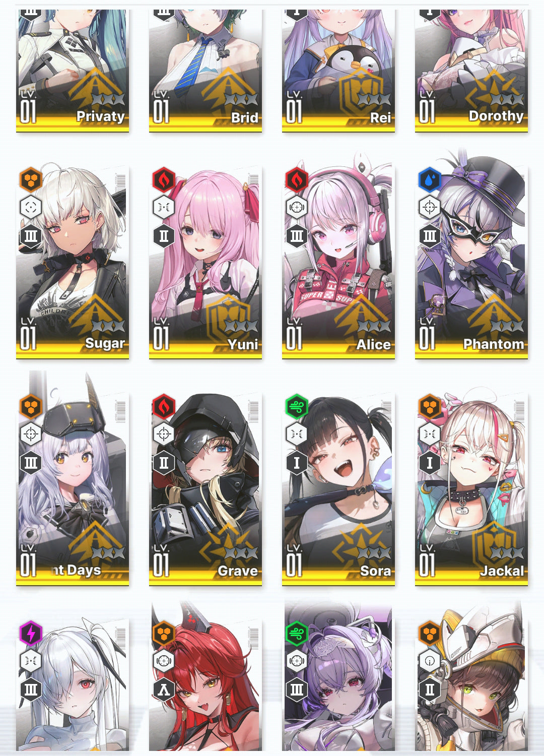 [GLOBAL]GODDESS OF VICTORY NIKKE 17SSR+Pity Liberalio+Dorothy+Red Hood+skin+Cinderella+Grave+Privaty+Yuni+Alice+Sugar++ starter account-Mobile Games Starter