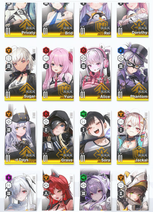 [GLOBAL]GODDESS OF VICTORY NIKKE 17SSR+Pity Liberalio+Dorothy+Red Hood+skin+Cinderella+Grave+Privaty+Yuni+Alice+Sugar++ starter account-Mobile Games Starter