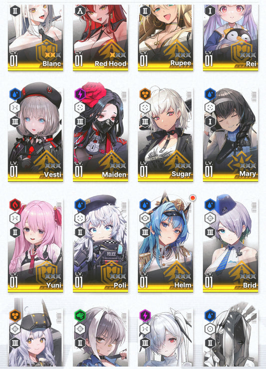 [GLOBAL]GODDESS OF VICTORY NIKKE 18SSR 2 Red Hood+Skin+Cinderella+3 Blanc+Helm+Yuni+Rupee+Rei++ starter account-Mobile Games Starter
