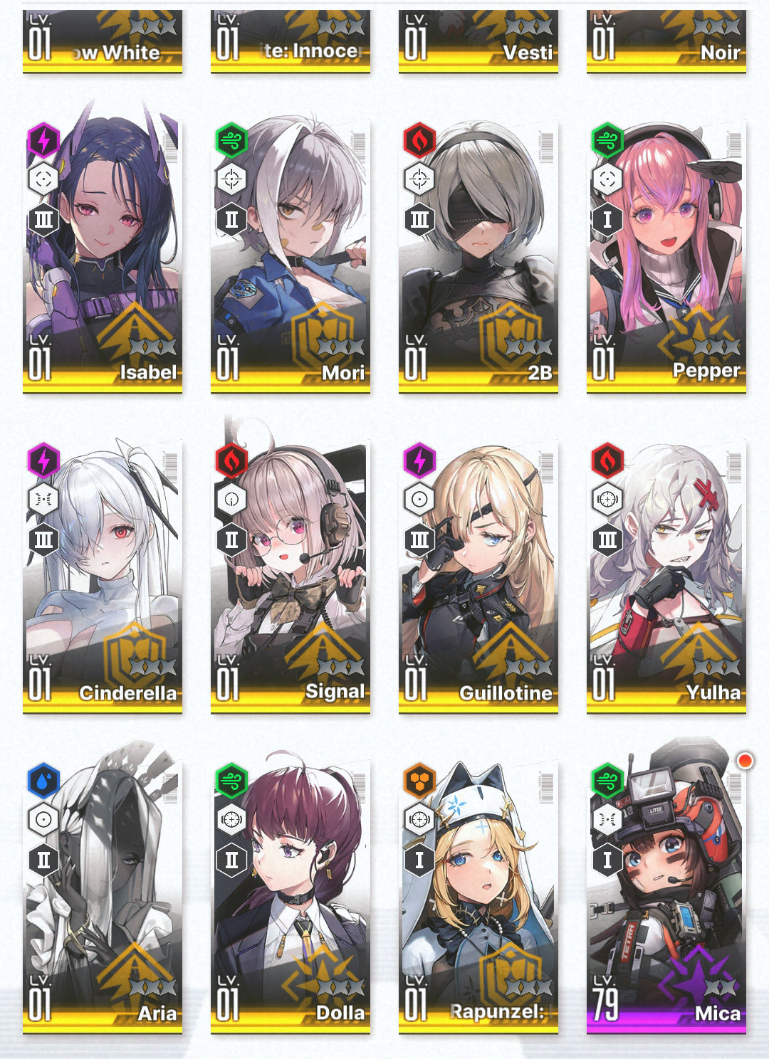 [GLOBAL]GODDESS OF VICTORY NIKKE 19SSR 2B+Skin+2 Red Hood+Skin+Cinderella+Noir+Brid+ starter account-Mobile Games Starter