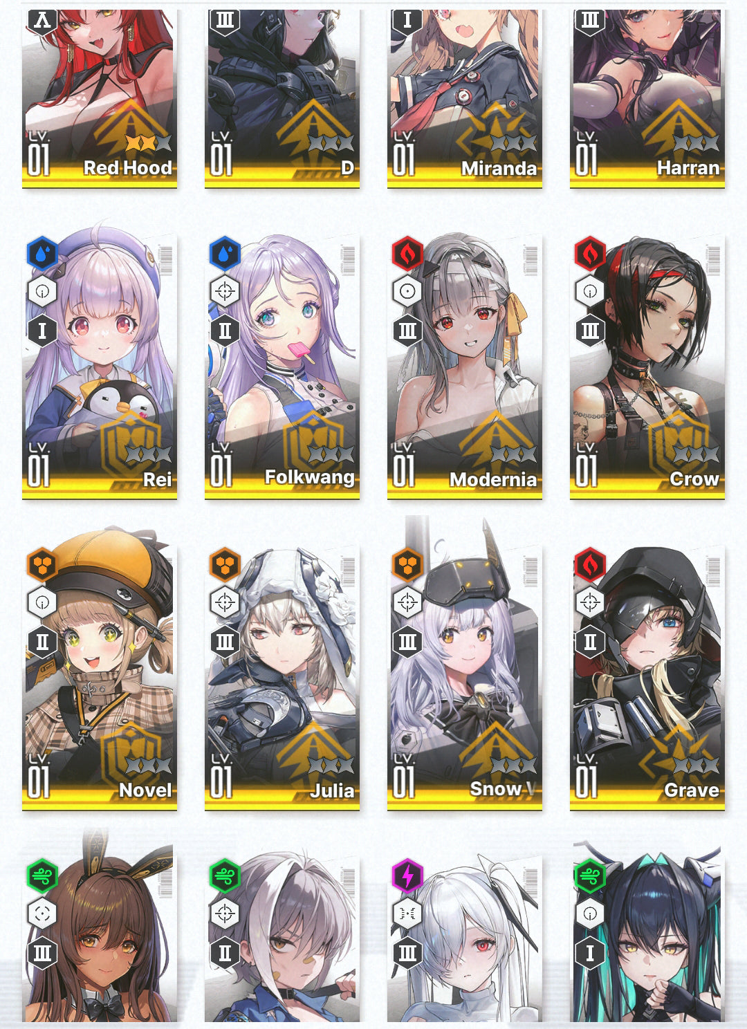 [GLOBAL]GODDESS OF VICTORY NIKKE 19SSR Modernia+skin+3 Red Hood+Skin+Little Mermaid+Cinderella+Grave+Harran+Noir+Novel++ starter account-Mobile Games Starter