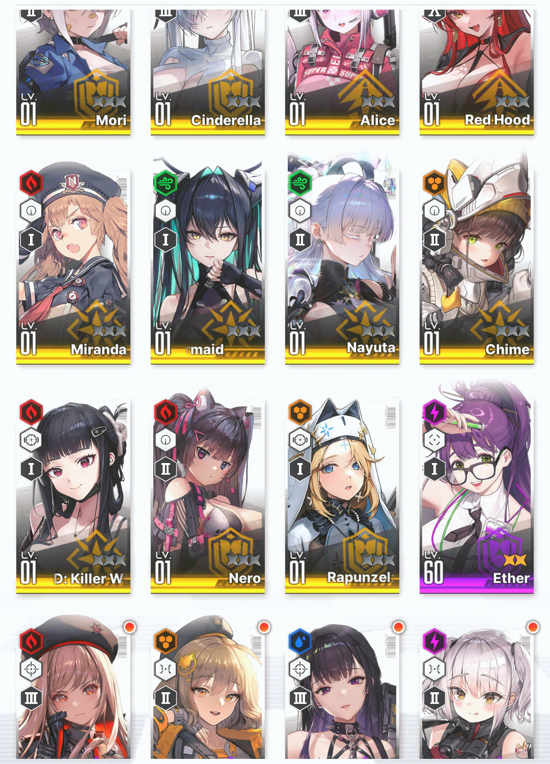 [GLOBAL]GODDESS OF VICTORY NIKKE 19SSR+Pity Nayuta+Red Hood+Skin+Cinderella+Little Mermaid+Nero+Blanc+Viper+Noise++ starter account-Mobile Games Starter