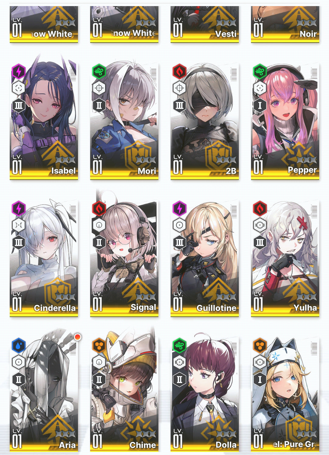 [GLOBAL]GODDESS OF VICTORY NIKKE 20SSR 2B+Skin+2 Red Hood+Skin+Cinderella+Noir+Brid+ starter account-Mobile Games Starter