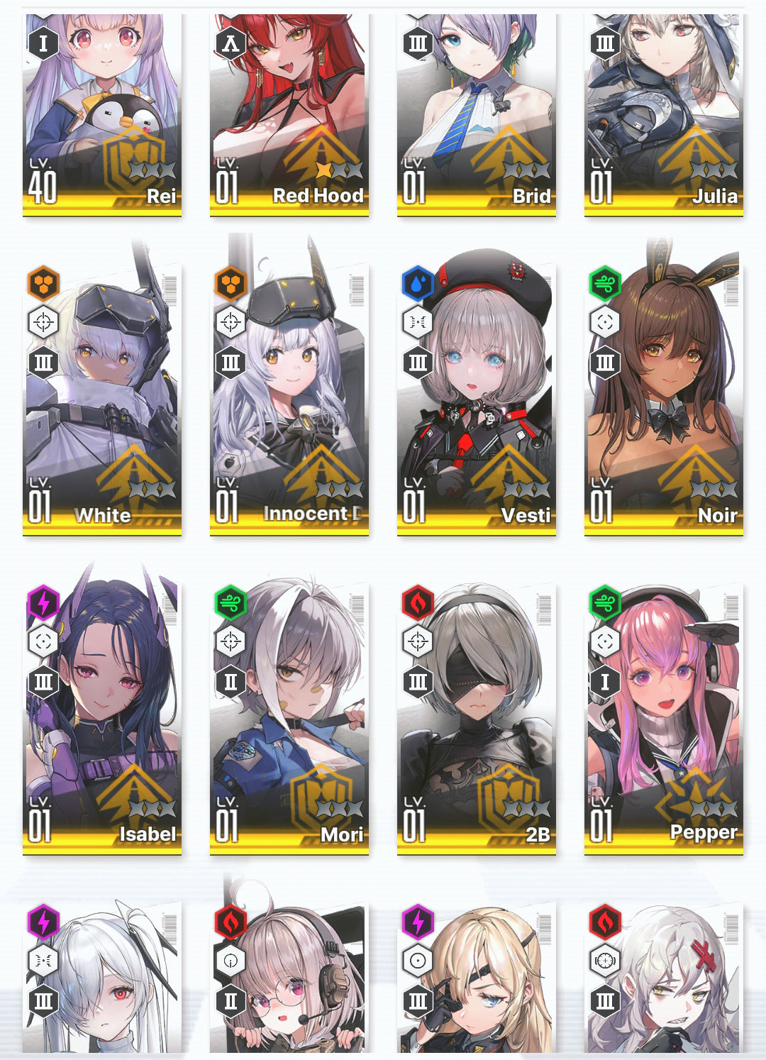 [GLOBAL]GODDESS OF VICTORY NIKKE 20SSR 2B+Skin+2 Red Hood+Skin+Cinderella+Noir+Brid+ starter account-Mobile Games Starter
