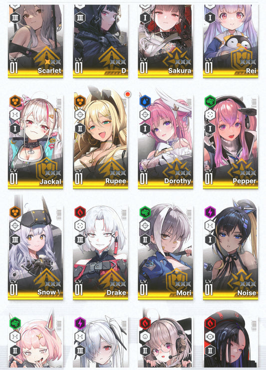 [GLOBAL]GODDESS OF VICTORY NIKKE 21SSR 2 Scarlet+Dorothy+Red Hood+Skin+Modernia+Cinderella+Rupee+Sakura+Rei++ starter account-Mobile Games Starter