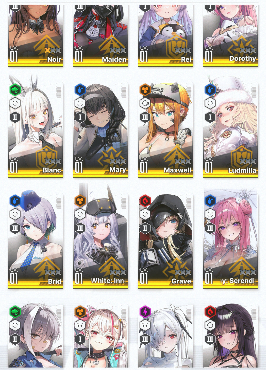 [GLOBAL]GODDESS OF VICTORY NIKKE 21SSR Red Hood+Skin+Cinderella+Grave+Little Mermaid+Limited Dorothy: Serendipity+Dorothy+Modernia+Mihara+2 Noir+Blanc++ starter account-Mobile Games Starter