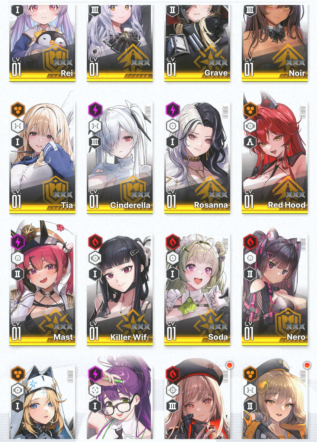 [GLOBAL]GODDESS OF VICTORY NIKKE 21SSR+Pity Red Hood+skin+Cinderella+Grave+Killer Wife+Noir+Tia+Noise++ starter account-Mobile Games Starter