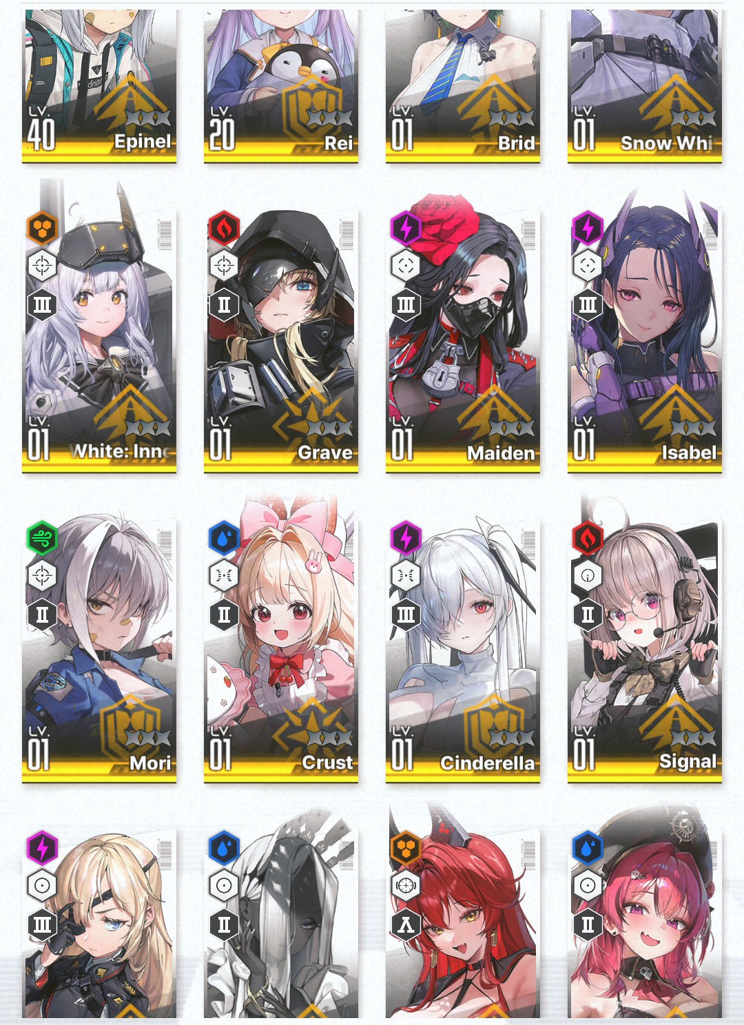 [GLOBAL]GODDESS OF VICTORY NIKKE 21SSR+Pity Red Hood+Skin+Cinderella+Grave+Nero+Snow White+Crust+Mast++ starter account-Mobile Games Starter