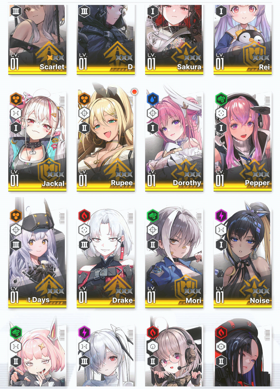 [GLOBAL]GODDESS OF VICTORY NIKKE 22SSR 2 Scarlet+Dorothy+Red Hood+Skin+Modernia+Cinderella+Rupee+Sakura+Rei++ starter account-Mobile Games Starter