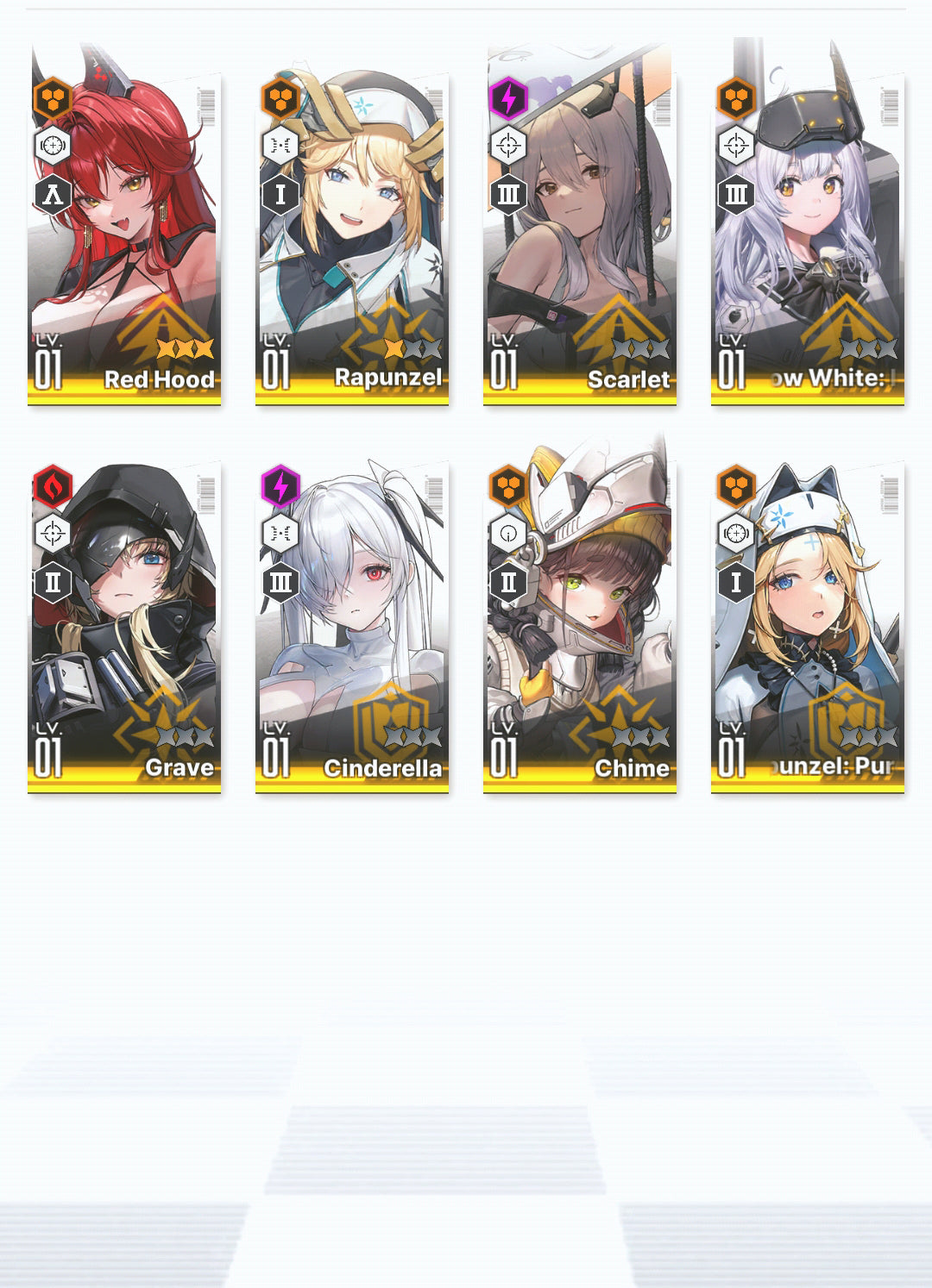 [GLOBAL]GODDESS OF VICTORY NIKKE 23SSR MLB 4X Red Hood+Skin+Scarlet+Cinderella+Grave+Volume+Rapunzel++ starter account-Mobile Games Starter