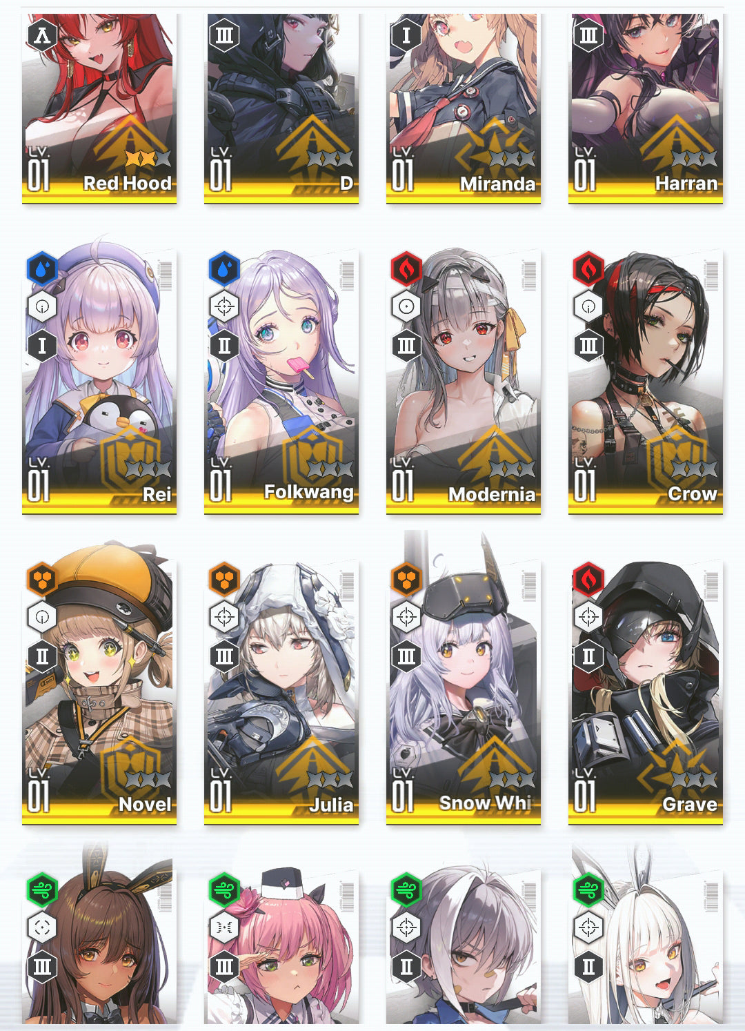 [GLOBAL]GODDESS OF VICTORY NIKKE 23SSR Modernia+skin+3 Red Hood+Skin+Little Mermaid+Cinderella+Grave+Harran+Noir+Novel++ starter account-Mobile Games Starter