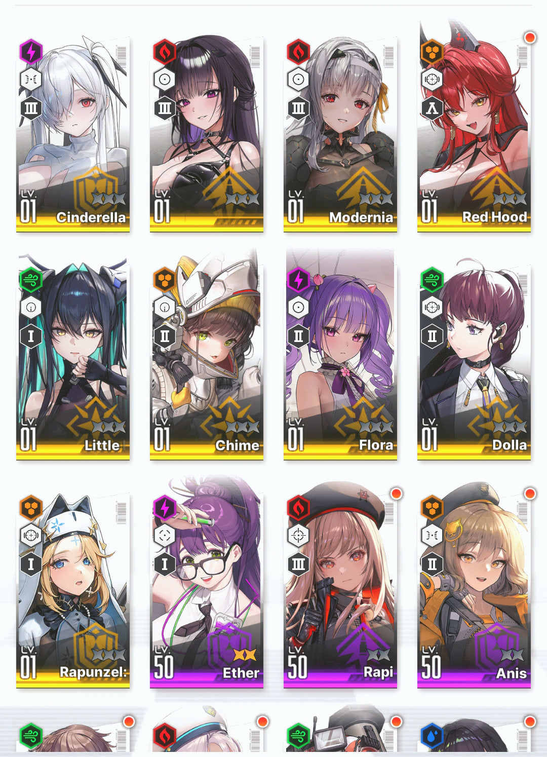 [GLOBAL]GODDESS OF VICTORY NIKKE 25SSR 2 Red Hood+Skin+Cinderella+Grave+Little Mermaid+Limited Dorothy: Serendipity+Dorothy+Modernia+Mihara+2 Noir+Blanc++ starter account-Mobile Games Starter