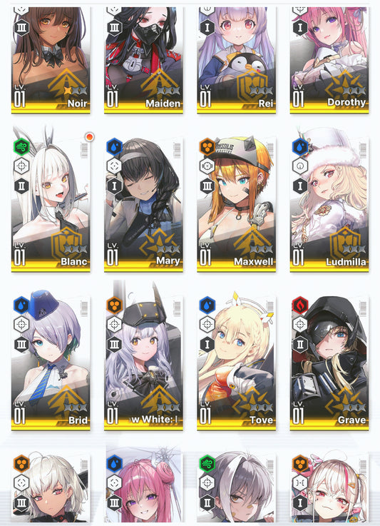 [GLOBAL]GODDESS OF VICTORY NIKKE 25SSR 2 Red Hood+Skin+Cinderella+Grave+Little Mermaid+Limited Dorothy: Serendipity+Dorothy+Modernia+Mihara+2 Noir+Blanc++ starter account-Mobile Games Starter