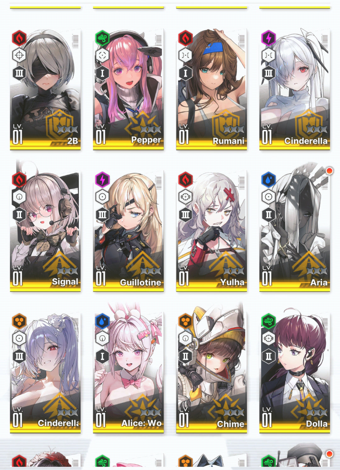 [GLOBAL]GODDESS OF VICTORY NIKKE 27SSR Cinderella: Crystal Wave+2B+Skin+2 Red Hood+Skin+Cinderella+Noir+Brid+ starter account-Mobile Games Starter
