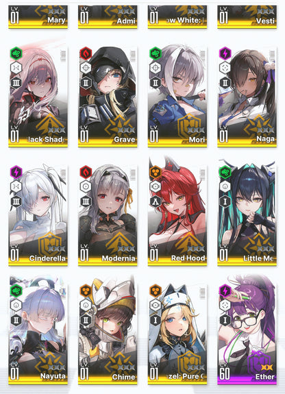 [GLOBAL]GODDESS OF VICTORY NIKKE 7Pilgrim 19SSR Nayuta+Modernia+Red Hood+Skin+Cinderella+Grave+Little Mermaid+Scarlet Black Shadow+Privaty+Isabel+Admi+Mary+Frima++ starter account-Mobile Games Starter