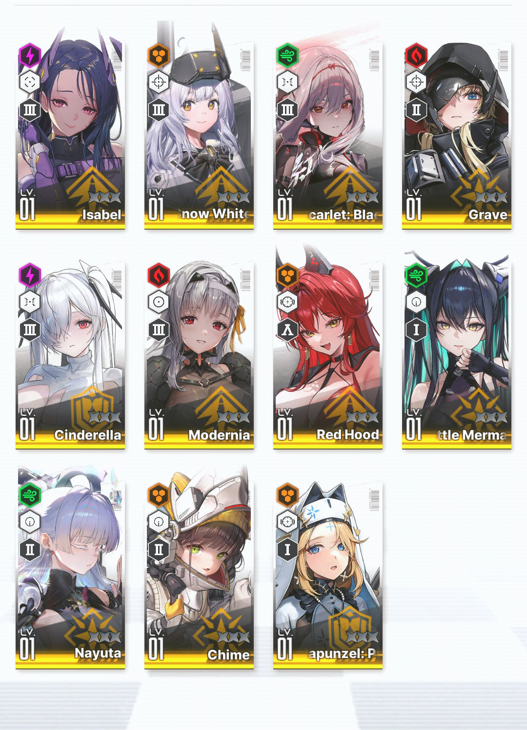 [GLOBAL]GODDESS OF VICTORY NIKKE 7Pilgrim 19SSR Nayuta+Modernia+Red Hood+Skin+Cinderella+Grave+Little Mermaid+Scarlet Black Shadow+Privaty+Isabel+Admi+Mary+Frima++ starter account-Mobile Games Starter