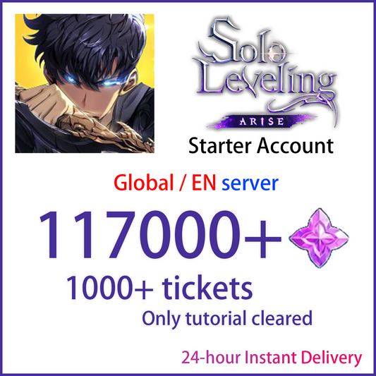 [GLOBAL][INSTANT] 117000+ Essence Stones | Solo Leveling:ARISE EN Starter Account (see options)-Mobile Games Starter