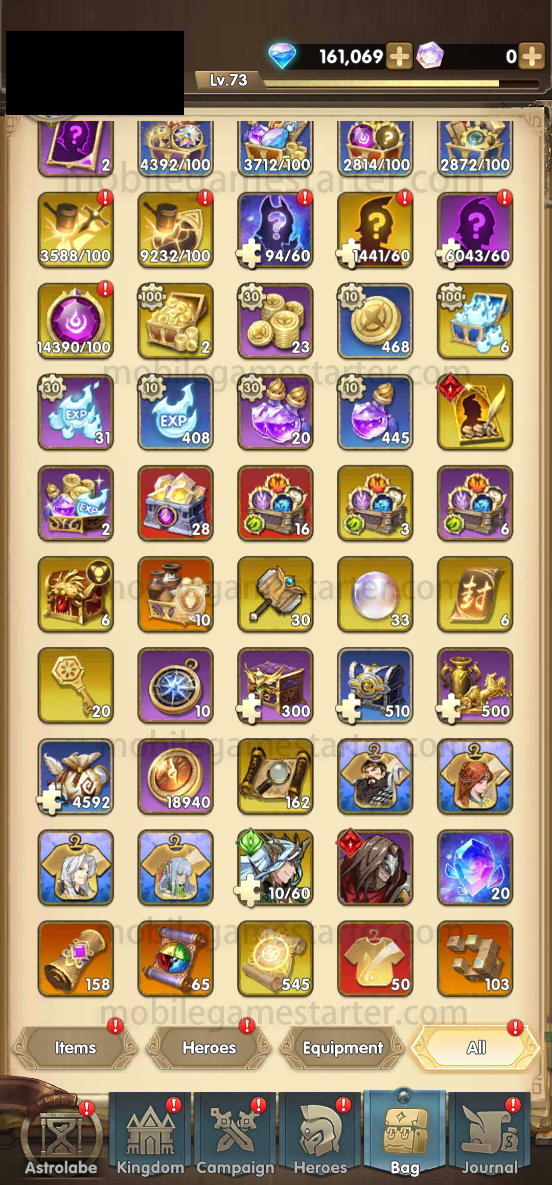 [GLOBAL][INSTANT] 120000-200000 Diamonds | Mythic Heroes Starter Account-Mobile Games Starter