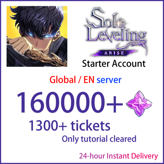 [GLOBAL][INSTANT] 160000+ Essence Stones | Solo Leveling:ARISE EN Starter Account (see options)-Mobile Games Starter